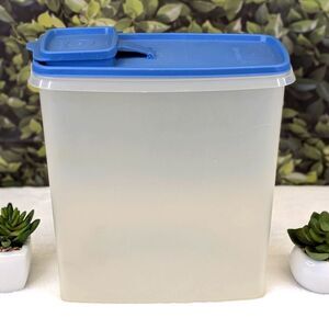 Tupperware Modular Mates Cereal Storer Container #1588-6 w/ Blue Lid #1590-2